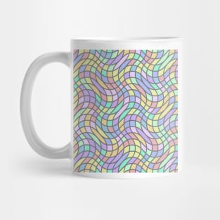 Seamless pattern in stained-glass window style Mug